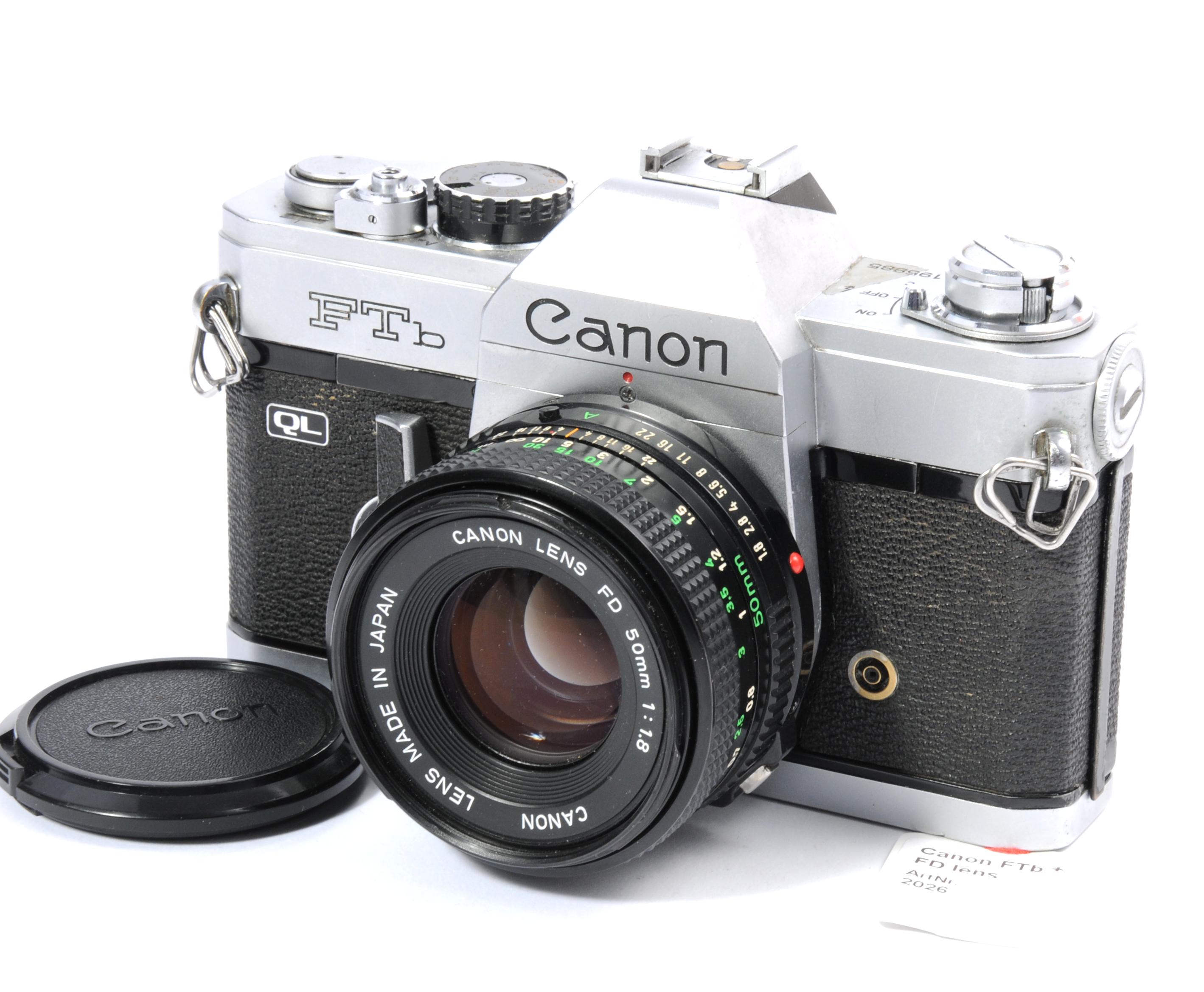 Canon FTb + 11,8/50 mm FD lens eBay
